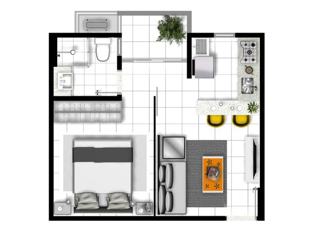 Foto do Flat - Flat à Venda, Setor Leste Universitário, Goiânia, GO | House Goiás Imobiliária