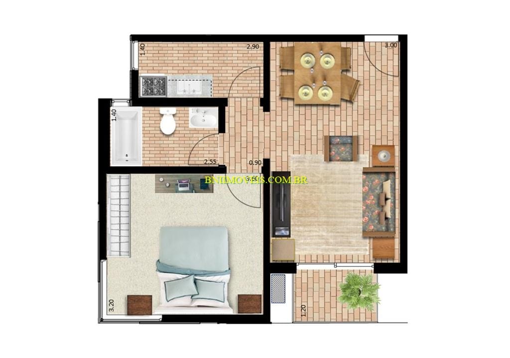 Flat/Apart Hotel, 1 quarto, 50 m² - Foto 15
