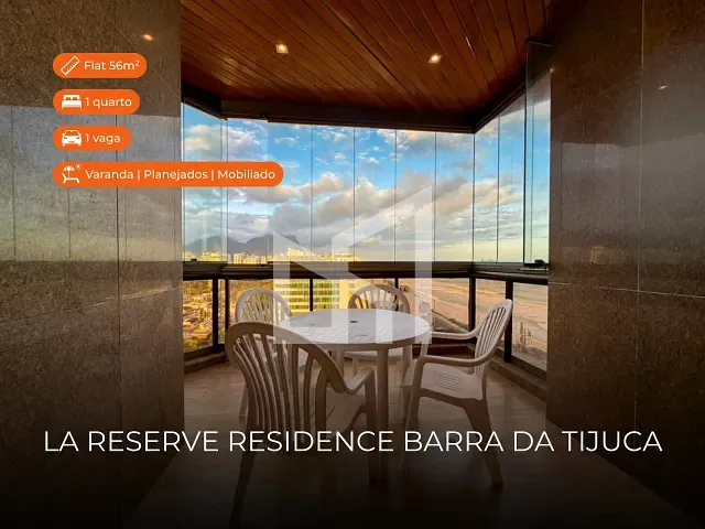 Flat 1 quarto e 1 banheiro, para alugar, no bairro Barra da Tijuca em Rio de Janeiro