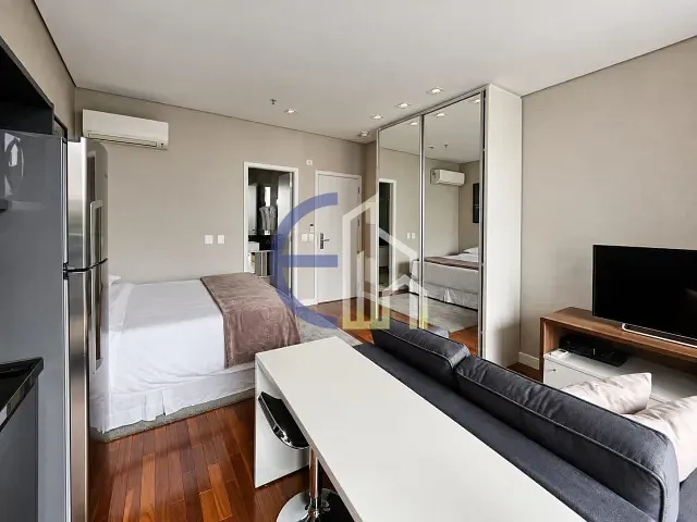 Flat com 52m² 1 quarto e 1 banheiro, para alugar, no bairro Vila Olímpia em São Paulo