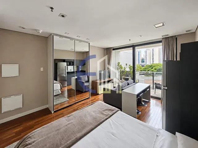 Flat com 52m² 1 quarto e 1 banheiro, para alugar, no bairro Vila Olímpia em São Paulo