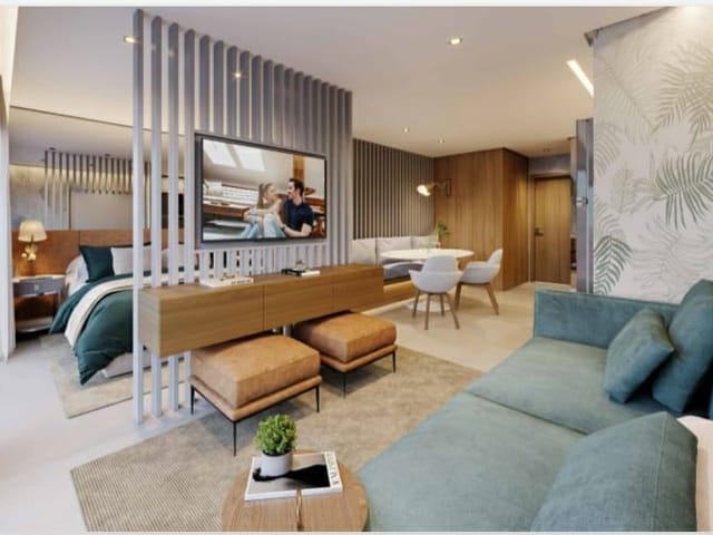 Foto do Flat - Flat à venda,Emirates Parque Flamboyant, 1 Suíte com closet, Jardim Goiás, Goiânia, GO | Portfolio Imóveis