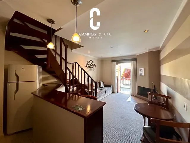 Apartamento 1 quarto e 1 banheiro, à venda, no bairro Alto do Capivari em Campos do Jordão