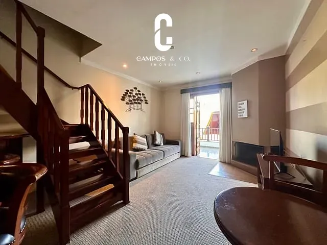 Apartamento 1 quarto e 1 banheiro, à venda, no bairro Alto do Capivari em Campos do Jordão