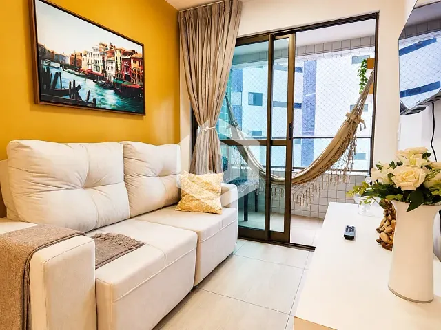 Flat com 42m² 1 quarto e 1 banheiro, para alugar, no bairro Boa Viagem em Recife