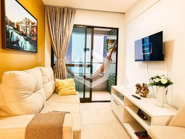 Flat com 42m² 1 quarto e 1 banheiro, para alugar, no bairro Boa Viagem em Recife