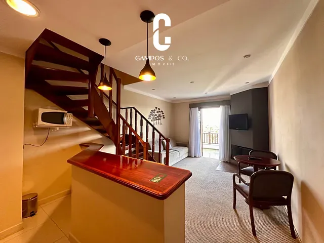 Apartamento 1 quarto e 1 banheiro, à venda, no bairro Alto do Capivari em Campos do Jordão