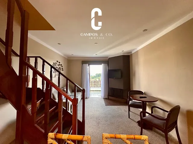 Apartamento 1 quarto e 1 banheiro, à venda, no bairro Alto do Capivari em Campos do Jordão