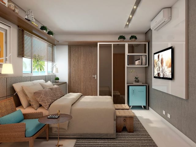 Flat com 14m² 1 quarto e 1 banheiro, à venda, no bairro Bessa em João Pessoa