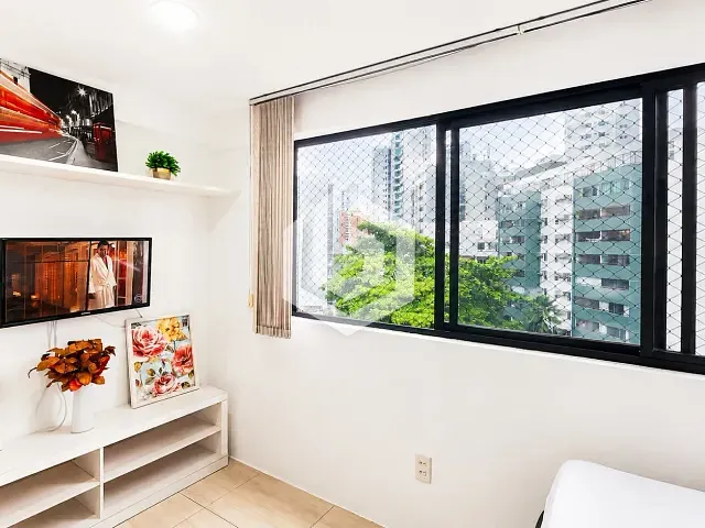 Flat com 32m² 1 quarto e 1 banheiro, para alugar, no bairro Boa Viagem em Recife