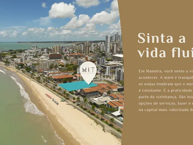 Flat 1 quarto e 1 banheiro, à venda, no bairro Manaíra em João Pessoa