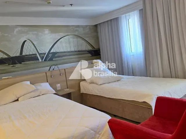 Flat com 60m² 1 quarto e 1 banheiro, à venda, no bairro Asa Norte em Brasília