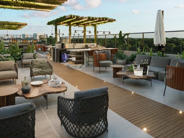 Flat com 25m² 1 quarto e 1 banheiro, à venda, no bairro Cabo Branco em João Pessoa