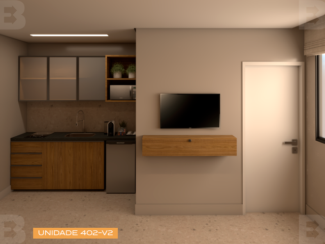 Flat com 22m² 1 quarto e 1 banheiro, à venda, no bairro Cabo Branco em João Pessoa