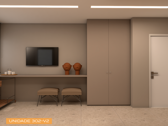 Flat com 22m² 1 quarto e 1 banheiro, à venda, no bairro Cabo Branco em João Pessoa