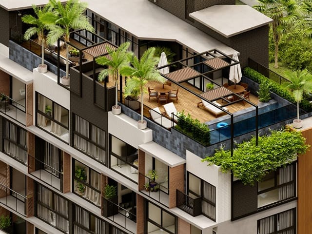 Flat com 2900m² 1 quarto e 1 banheiro, à venda, no bairro Intermares em Cabedelo