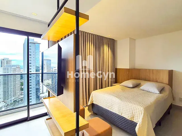 Flat com 50m² 1 quarto e 2 banheiros, para alugar, no bairro Setor Marista em Goiânia