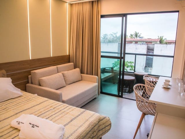 Foto do Flat - Apartamento planejando à venda no Villa Del Porto Merepe - Porto de Galinhas, Ipojuca, PE | Tânia Macêdo Imóveis