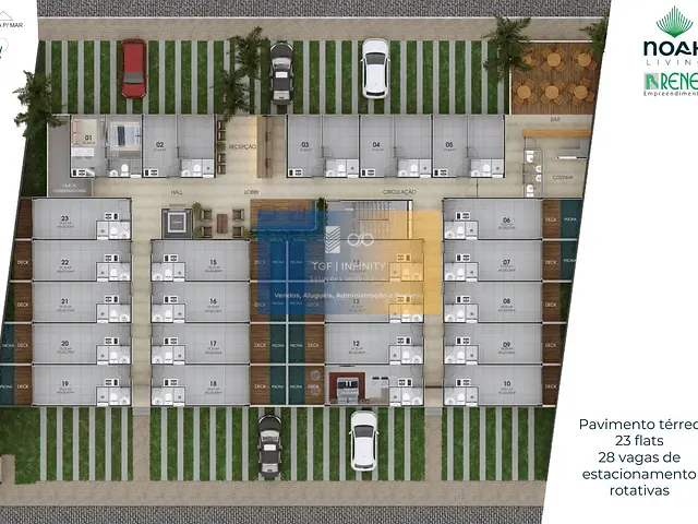 Apartamento 1 quarto e 1 banheiro, à venda, no bairro Cupe em Ipojuca