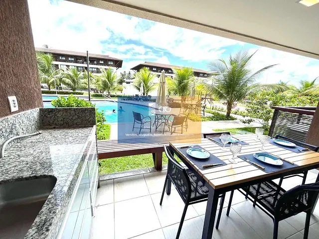 Flat 3 quartos e 1 banheiro, para alugar, no bairro Porto de Galinhas em Ipojuca