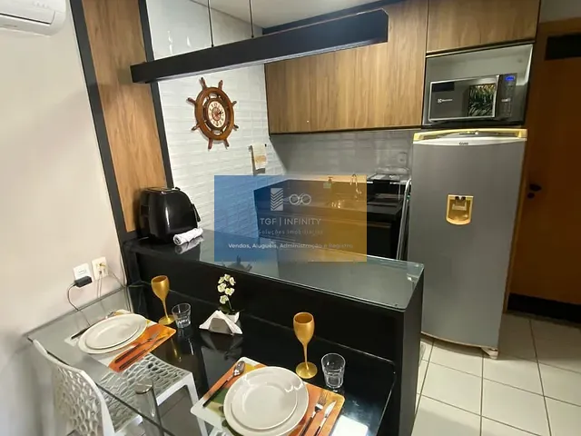 Flat 1 quarto e 1 banheiro, para alugar, no bairro Muro Alto em Ipojuca