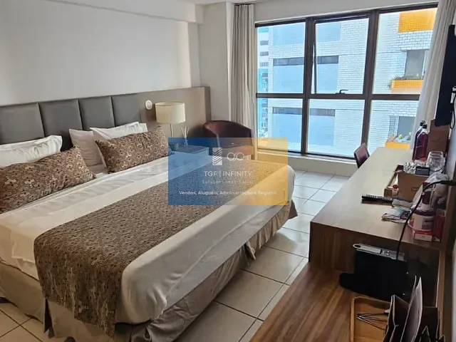 Flat 1 quarto e 1 banheiro, à venda, no bairro Pina em Recife
