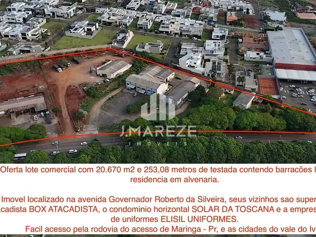 Galpão / Barracão com 20670m², à venda, no bairro Barra Funda em Apucarana