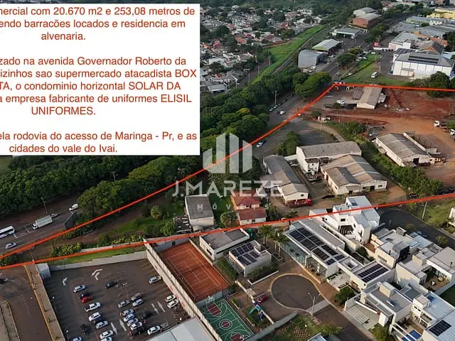 Galpão / Barracão com 20670m², à venda, no bairro Barra Funda em Apucarana