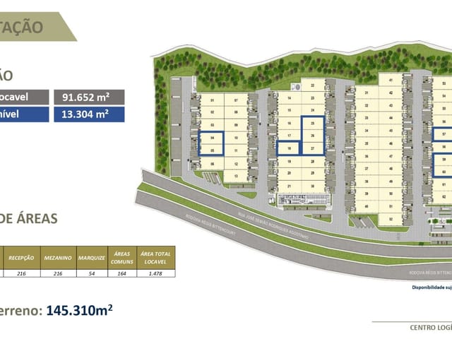 Galpão / Barracão com 916752m², para alugar, no bairro Jardim Pinheiros em Embu das Artes