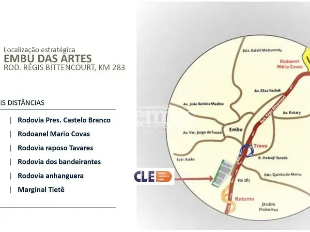 Galpão / Barracão com 916752m², para alugar, no bairro Jardim Pinheiros em Embu das Artes