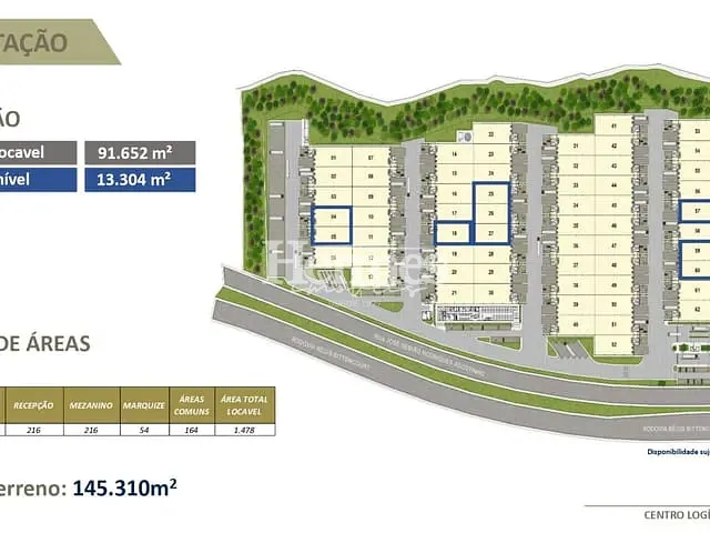 Galpão / Barracão com 916752m², para alugar, no bairro Jardim Pinheiros em Embu das Artes