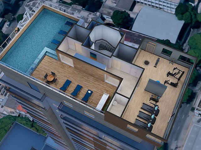 Foto do Apartamento - Garden à venda 2 Quartos, 1 Suite, 1 Vaga, 92.94M², Vila Pompéia, São Paulo - SP | Espaço Pompéia | Lares e Andares Imóveis