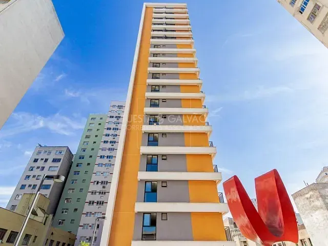 Kitnet com 17m² 1 quarto e 1 banheiro, para alugar, no bairro Centro em Curitiba