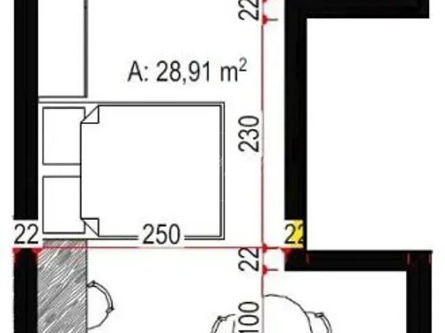 Kitnet com 23m² 1 quarto e 1 banheiro, à venda, no bairro Água Verde em Curitiba