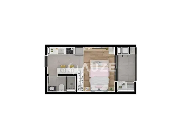 Kitnet com 26m² 1 quarto e 1 banheiro, à venda, no bairro Bacacheri em Curitiba