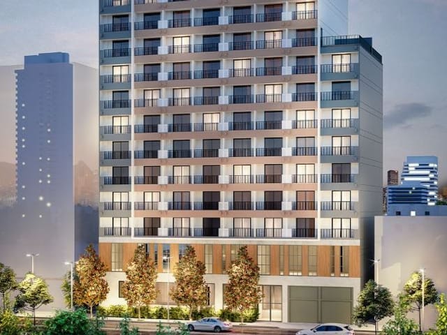 Foto do Kitnet - Kitnet à venda, 23,96m² no 9º andar com vista para Estação Júlio Prestes, Exclusividade, preço abaixo da construtora - Centro, São Paulo, SP | Lares e Andares Imóveis