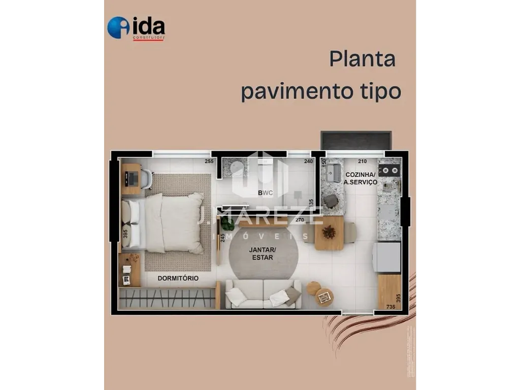 Kitnet-Studio, 33 m² - Foto 20