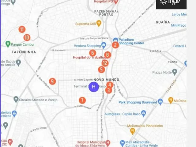 Kitnet à venda, no bairro Novo Mundo em Curitiba