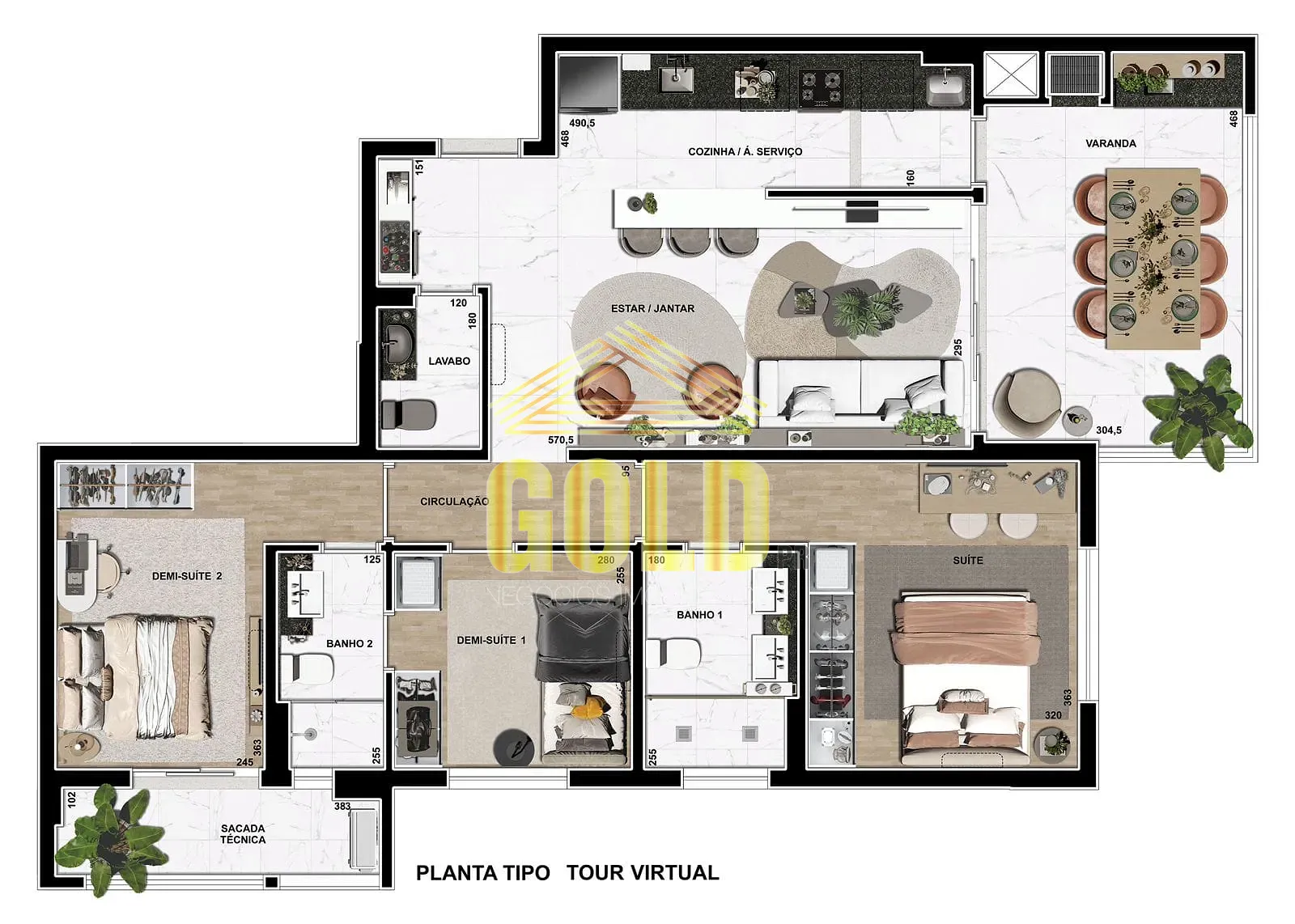 Apartamento, 3 quartos, 104 m² - Foto 5