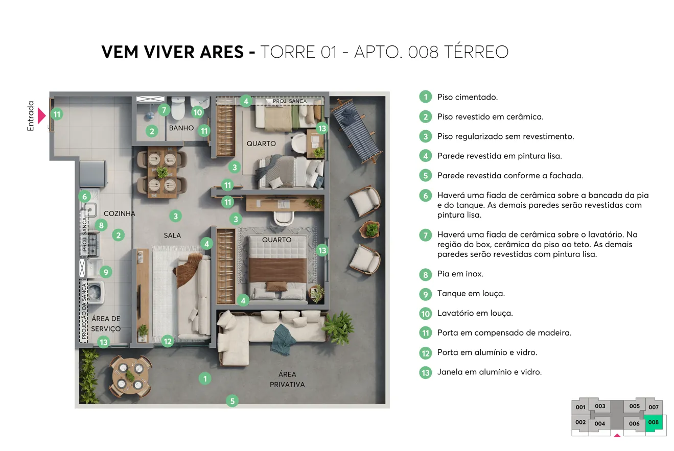Apartamento, 2 quartos, 45 m² - Foto 11