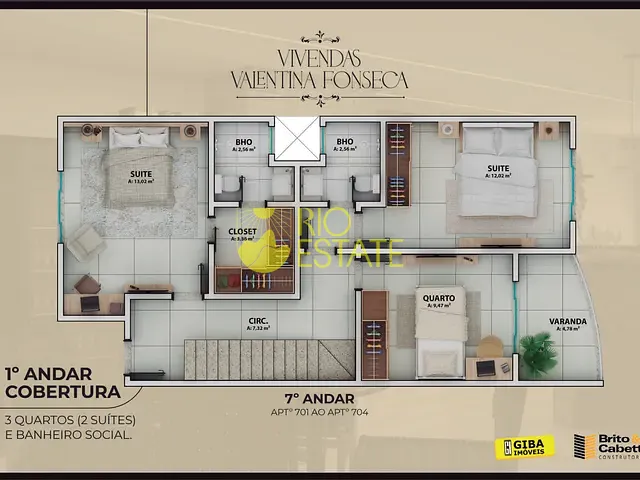 Lançamento com 85m² 2 quartos e 2 banheiros, disponível, no bairro Jardim Belvedere em Volta Redonda