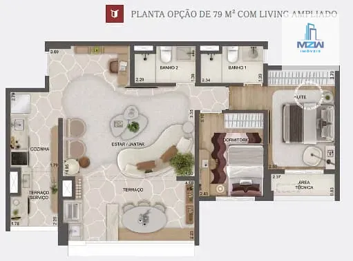 Apartamento, 1 quarto, 10 m² - Foto 46