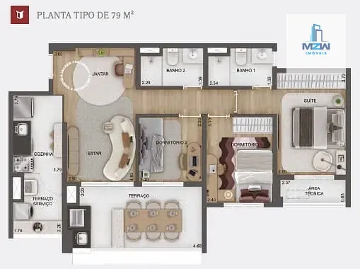 Apartamento, 1 quarto, 10 m² - Foto 47
