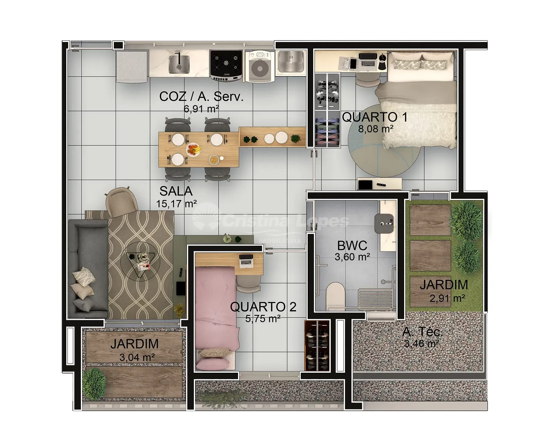 Apartamento, 1 quarto, 45 m² - Foto 14