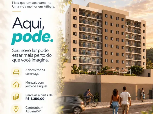 Lançamento 2 quartos e 1 banheiro, disponível, no bairro Chácaras Maringá em Atibaia
