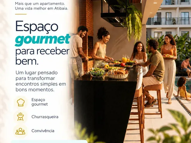 Lançamento 2 quartos e 1 banheiro, disponível, no bairro Chácaras Maringá em Atibaia