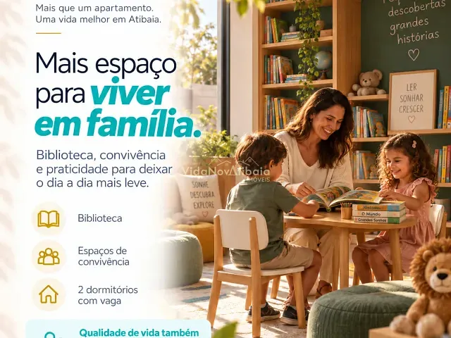 Lançamento 2 quartos e 1 banheiro, disponível, no bairro Chácaras Maringá em Atibaia