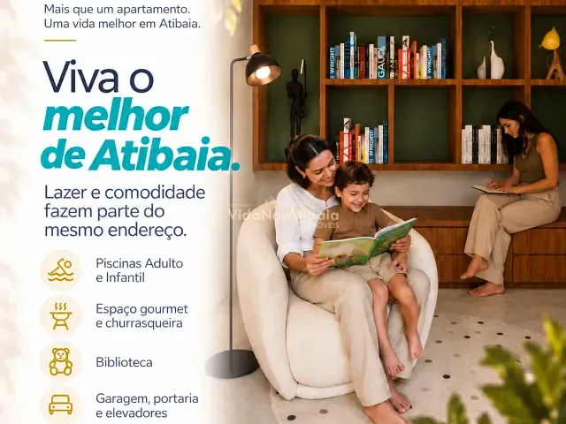 Lançamento 2 quartos e 1 banheiro, disponível, no bairro Chácaras Maringá em Atibaia