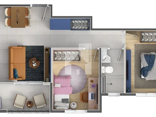 Lançamento 2 quartos e 1 banheiro, disponível, no bairro Jardim Itália em Jundiaí