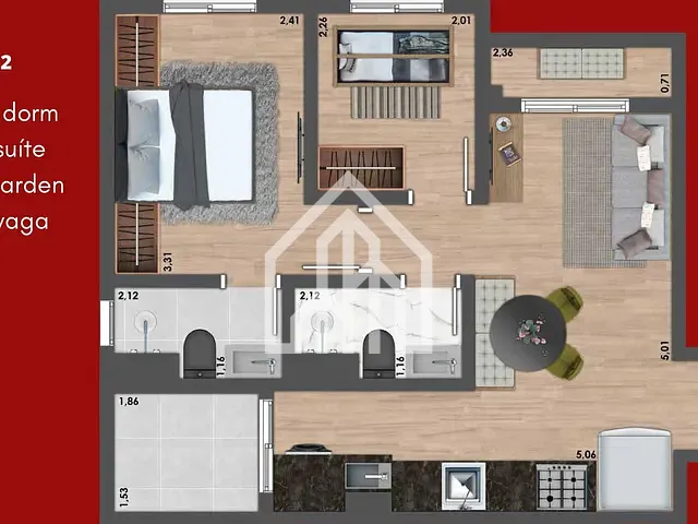 Lançamento 2 quartos e 1 banheiro, disponível, no bairro Vila São João em Guarulhos
